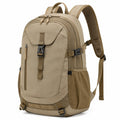 Zaino 32 x 20 x 48 cm in poliestere beige con tasche multiple per viaggio e attività outdoor